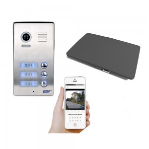 GBF 3 units apartment building smart intercom without door chime